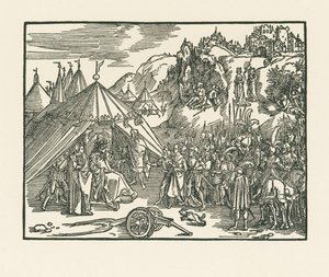 Judith wird ins Lager von Holofernes gebracht
