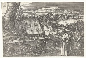 Landschaft mit Kanone von Albrecht Dürer or Duerer