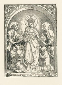 Madonna mit Kartäusermönchen, Heiligen Johannes dem Täufer und Bruno von Albrecht Dürer or Duerer