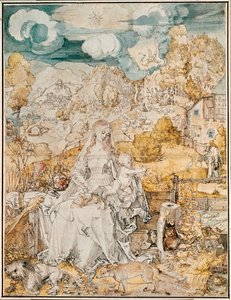 Madonna mit einer Vielzahl von Tieren von Albrecht Dürer or Duerer