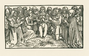 Männer und Frauen beim Gebet von Albrecht Dürer or Duerer