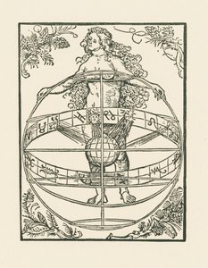 Nackte Frau mit dem Tierkreis von Albrecht Dürer or Duerer