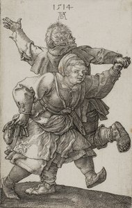 Bauernpaar tanzt, 1514 von Albrecht Dürer