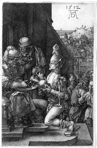 Pilatus wäscht seine Hände, aus Die gravierte Passion, 1512 von Albrecht Dürer