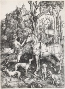 Heiliger Eustachius, ca. 1500-1501 von Albrecht Dürer