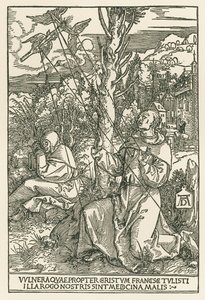 Sankt Franziskus empfängt die Stigmata von Albrecht Dürer or Duerer