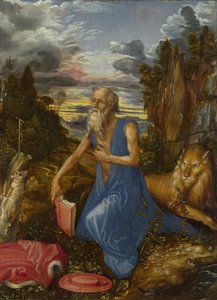 Heiliger Hieronymus in der Wildnis von Albrecht Dürer