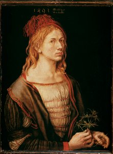 Selbstporträt mit einer Distel von Albrecht Dürer