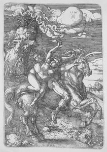 Die Entführung auf dem Einhorn von Albrecht Dürer
