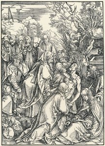 Die Grablegung, aus der Großen Passion, ca. 1496-97 von Albrecht Dürer