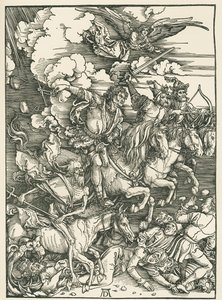Die vier Reiter der Apokalypse. Die Offenbarung des Johannes von Albrecht Dürer or Duerer