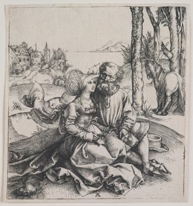 Das ungleiche Paar, um 1495 (Gravur) von Albrecht Dürer or Duerer