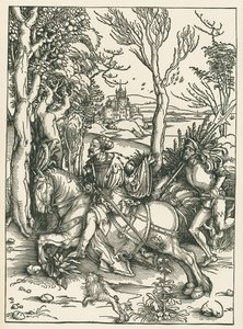 Der Ritter und der Landsknecht, ca. 1496 von Albrecht Dürer or Duerer