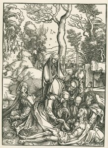 Die Beweinung Christi, um 1498-99 von Albrecht Dürer or Duerer