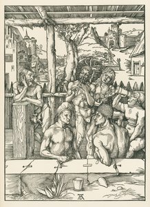 Das Männerbad, um 1496-97 (Holzschnitt) von Albrecht Dürer or Duerer