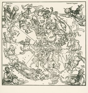 Die nördliche Hemisphäre des Himmelsglobus von Albrecht Dürer or Duerer