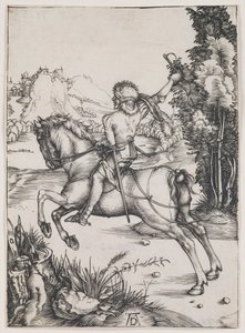 Der kleine Kurier (Gravur) von Albrecht Dürer or Duerer
