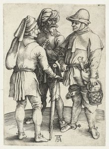 Drei Bauern im Gespräch