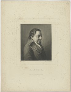 Porträt von Johann Gottlieb Fichte 1762-1814 von Albrecht Fürchtegott Schultheiss