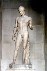 Ares genannt Ares Borghese. Statue von Alkamene, 5. Jahrhundert v. Chr. Musée du Louvre von Alcamenes (attr. to)