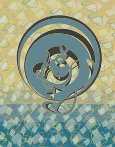 Eleganter blauer Drache von Alejandra Winkhaus