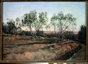 Olivenbäume nahe dem Friedhof von Albano von Aleksandr Andreevich Ivanov
