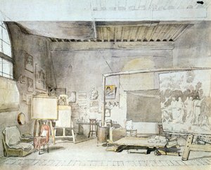 Atelier des Künstlers in Rom von Aleksandr Andreevich Ivanov