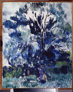 Landschaft. Unter dem Baum von Aleksandr Davidovic Drevin