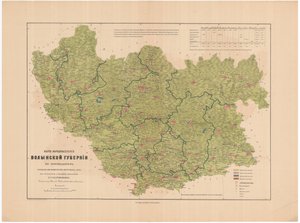 Karte der Bevölkerung des Gouvernements Wolhynien nach Konfessionen, 1864 von Aleksandr Fyodorovich Rittikh