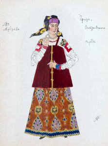 Kostümentwurf für das Stück Der Sturm von Alexander Ostrowski, 1916