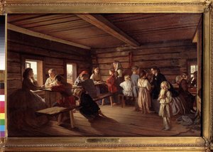 In einer Landschule von Aleksandr Ivanovich Morozov