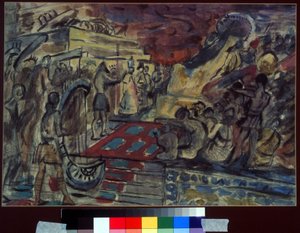 Bühnenbild für die Oper Sadko von N. Rimski-Korsakow von Aleksandr Jakovlevic Golovin