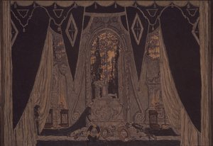 Bühnenbild für das Stück Don Juan von J.-B. Molière