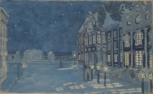 Winterpalast. Bühnenbild für die Oper Das Eishaus von A. Koreshchenko, 1901