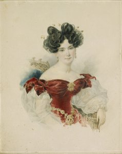 Porträt von Prinzessin Natalia Viktorovna Kochubey, geb. Kochubey 1800-1854, 1830er Jahre von Aleksandr Pavlovich Bryullov