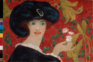 Die Dame mit den Kamelien von Aleksandr Vasilievich Shevchenko