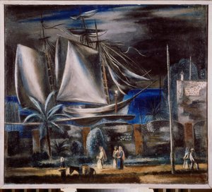 Hafen bei Nacht von Aleksandr Vasilievich Shevchenko