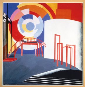 Entwurf für ein Bühnenbild, ca. 1924 von Aleksandra Aleksandrovna (1884 1949) Ekster