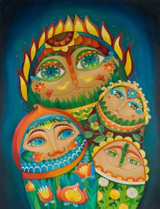 Verspielte Volksfamilie von Aleksandra Paranchenko