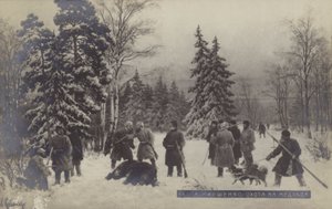 Bärenjagd, 19. Jahrhundert von Aleksei Danilovich Kivshenko
