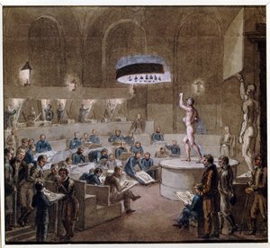Modellklasse an der Kunstakademie