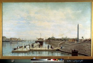 Zeremonie zum 200. Geburtstag von Zar Peter dem Großen auf der Newa in Sankt Petersburg