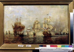 Erste russisch-schwedische Seeschlacht bei der Insel Ösel