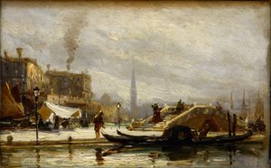 Venedig in der Nähe des Bahnhofs. Mittag von Aleksei Petrovich Bogolyubov