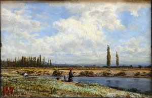 Vichy. Ufer. Mittag von Aleksei Petrovich Bogolyubov