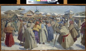 Vor einem Prikhaz in Moskau (Russland) von Aleksey Fyodorovich Afanasiev