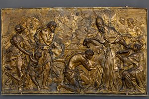 Papst Liberius tauft die Neophyten