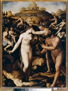 Herkules und die Musen von Alessandro Allori