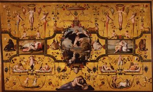 Spalliera mit den Liebschaften des Jupiter von Alessandro Allori