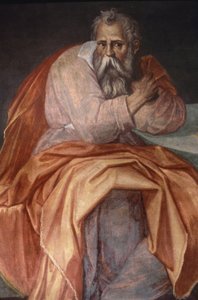 Der Prophet Jeremia, Ospedale degli Innocenti, Florenz (Fresko)
